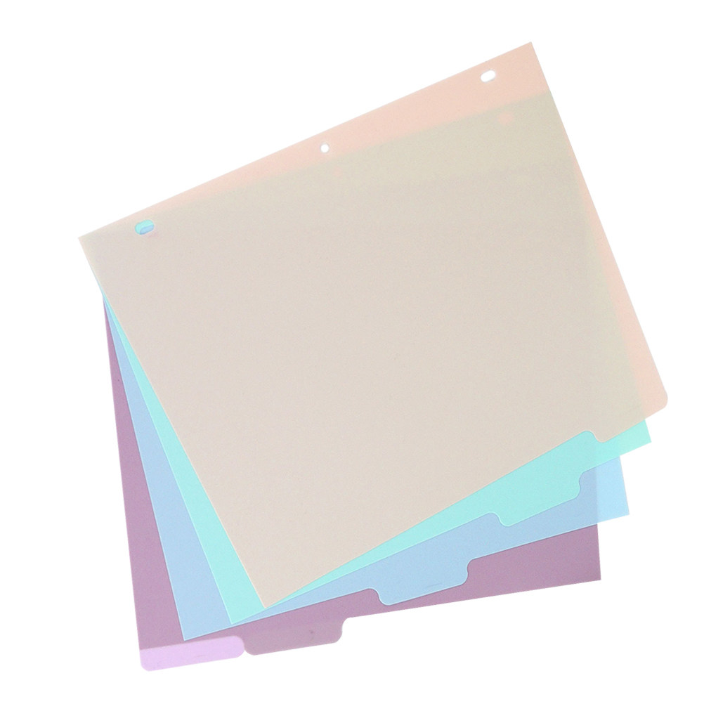 Tab Divider A4 - 1Set Binder Dividers A4 Frosted PP