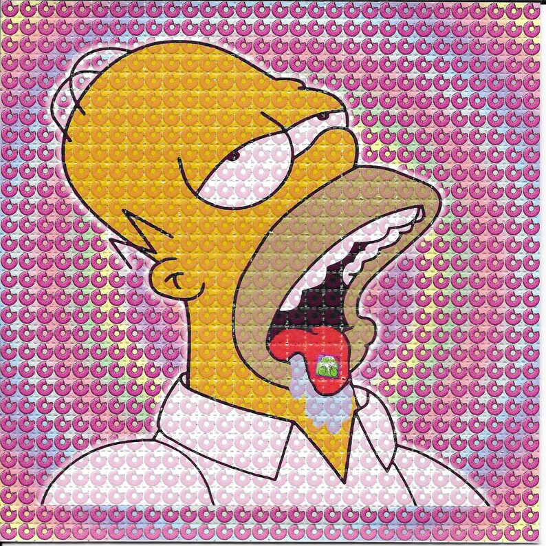 Ink Blotter Paper - Doped Homer Psychedelic Acid Free Blotter