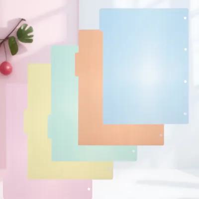 Tab Divider A4 - 10Pcs A4 Plastic Index Dividers Tabs