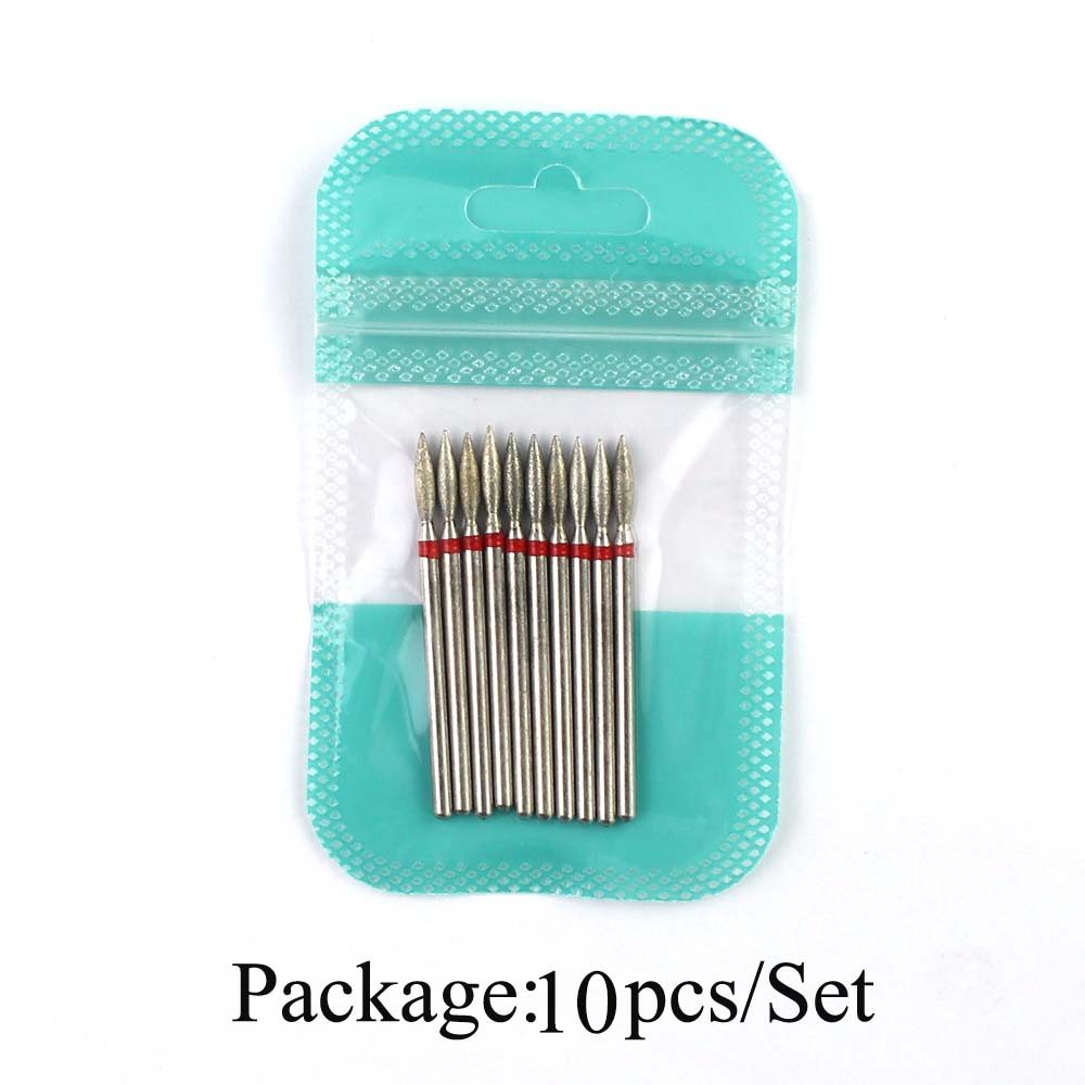 10pcs Diamond Nail Drill Bits  - огляд і ціна Gel Refill Pack