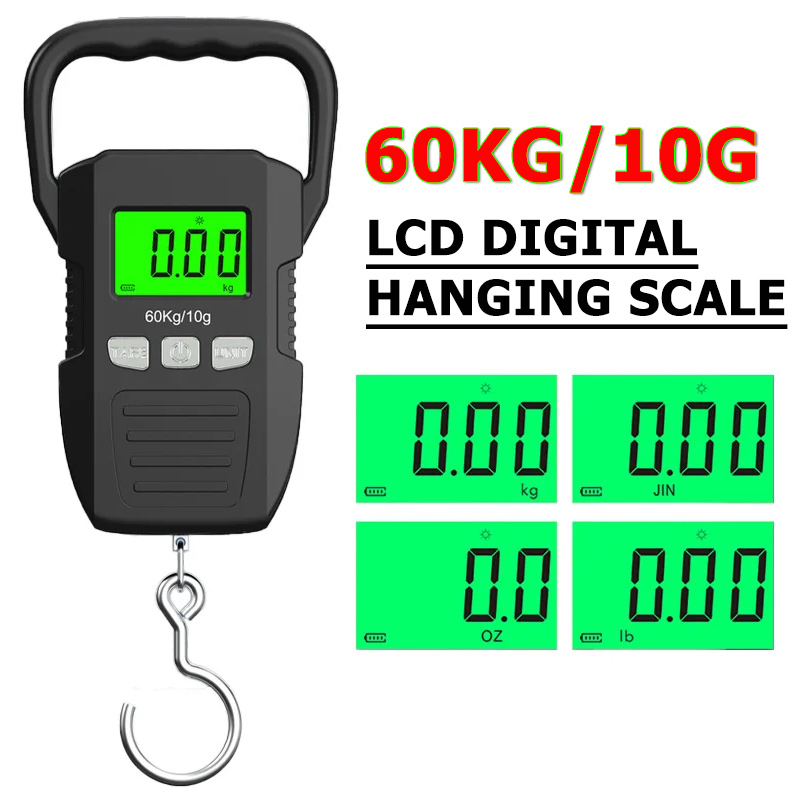 60kg/10g LCD Digital Hanging S - огляд і ціна Tape Dispenser Weighted