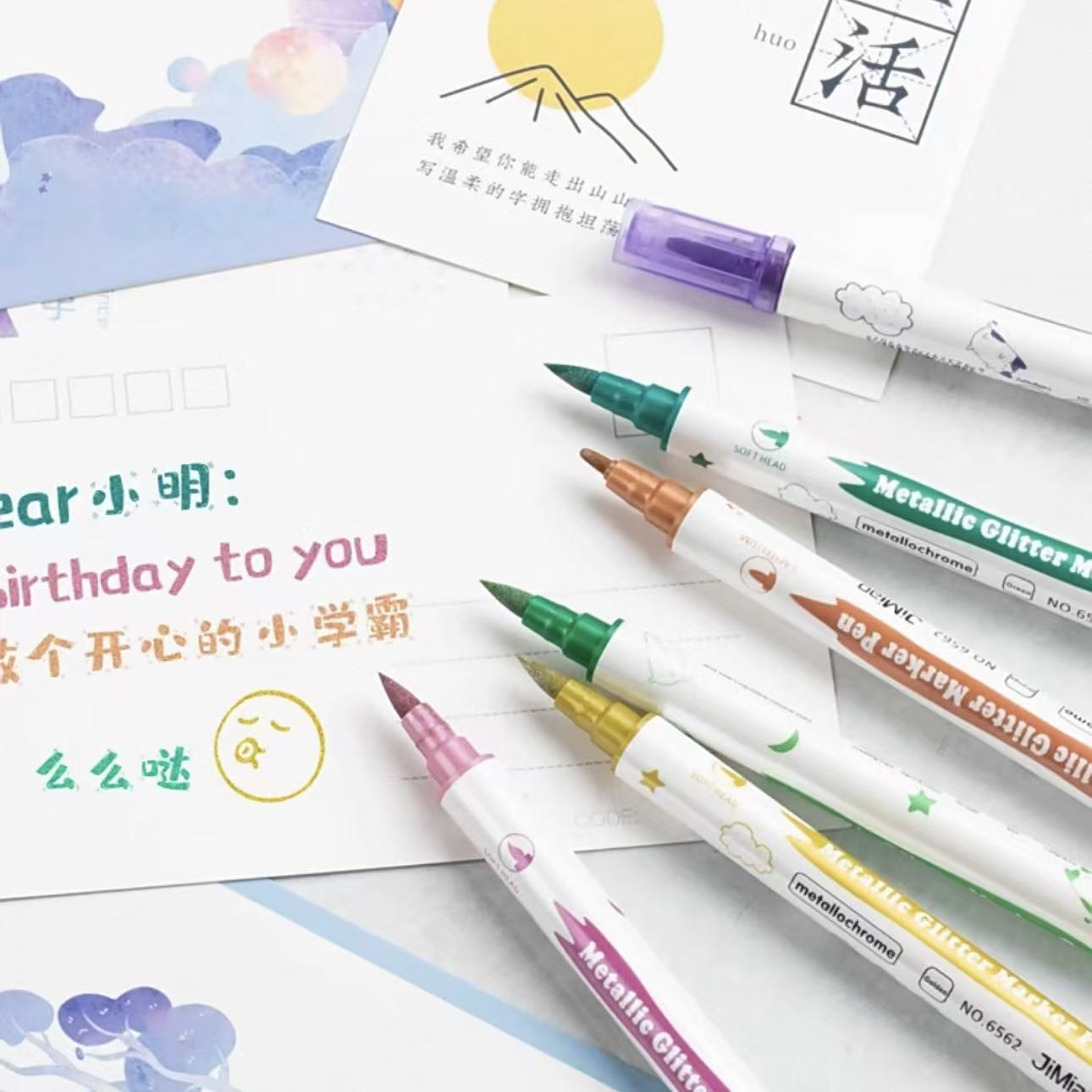 10Pcs Metallic Dual Tip Marker - огляд і ціна Correction Pen Fine