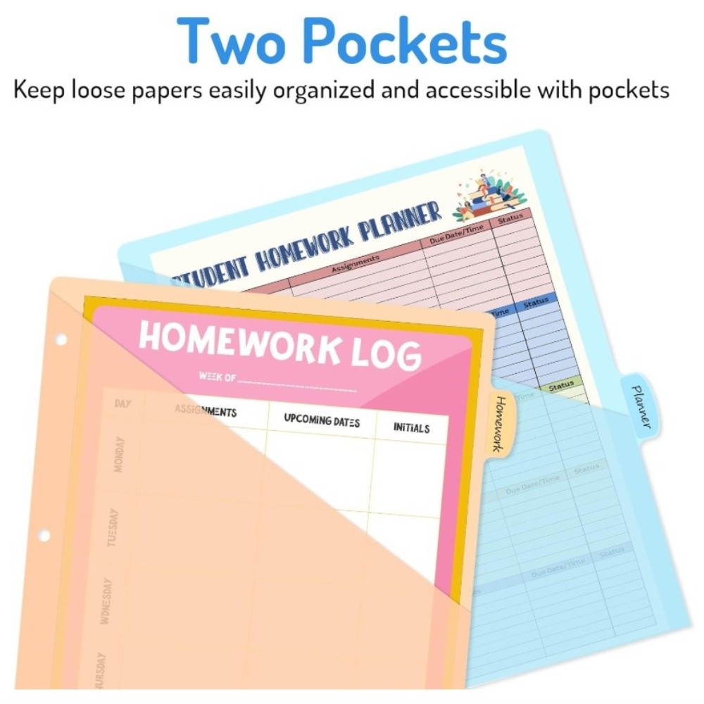 Clear Durable Binder Dividers  - огляд і ціна Tab Divider A4