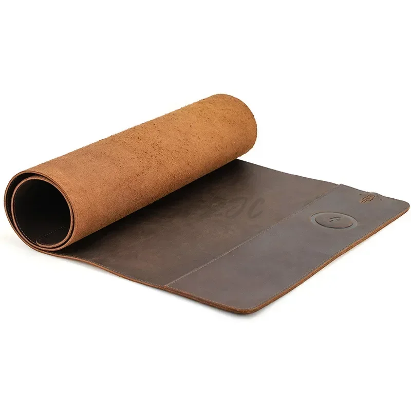 Vintage Cowhide Mouse Pad with - огляд і ціна Leather Desk Pad