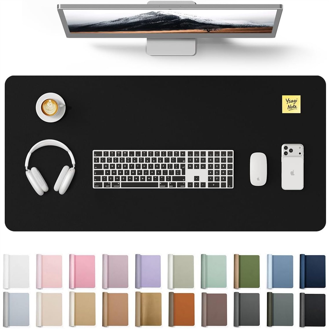 Large PU Leather Desk Pad Prot - огляд і ціна Leather Desk Pad