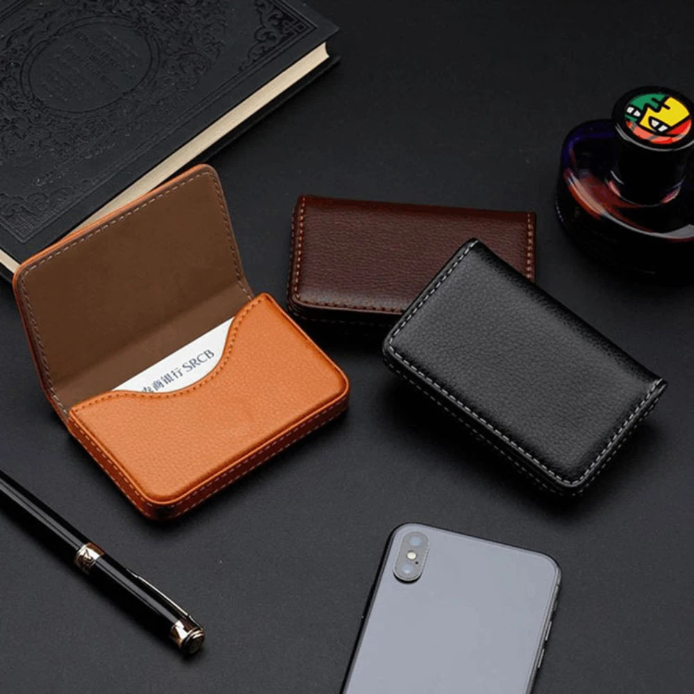 Sized Stitched PU Leather Cred - огляд і ціна Index Card Holder