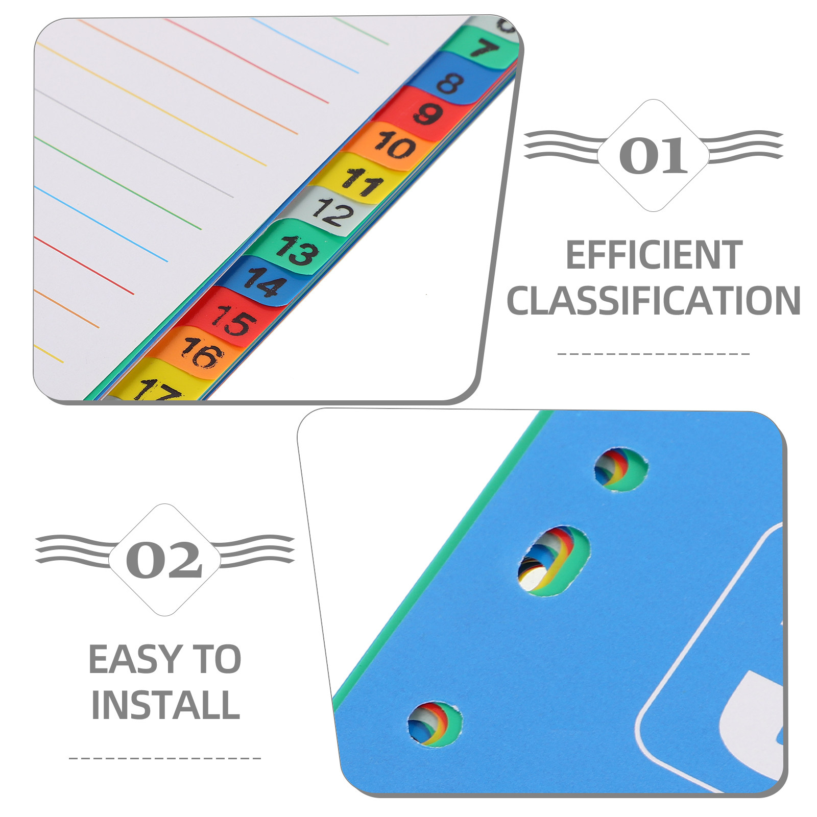1Set Dividers A4 11-Hole Binde - огляд і ціна Tab Divider A4