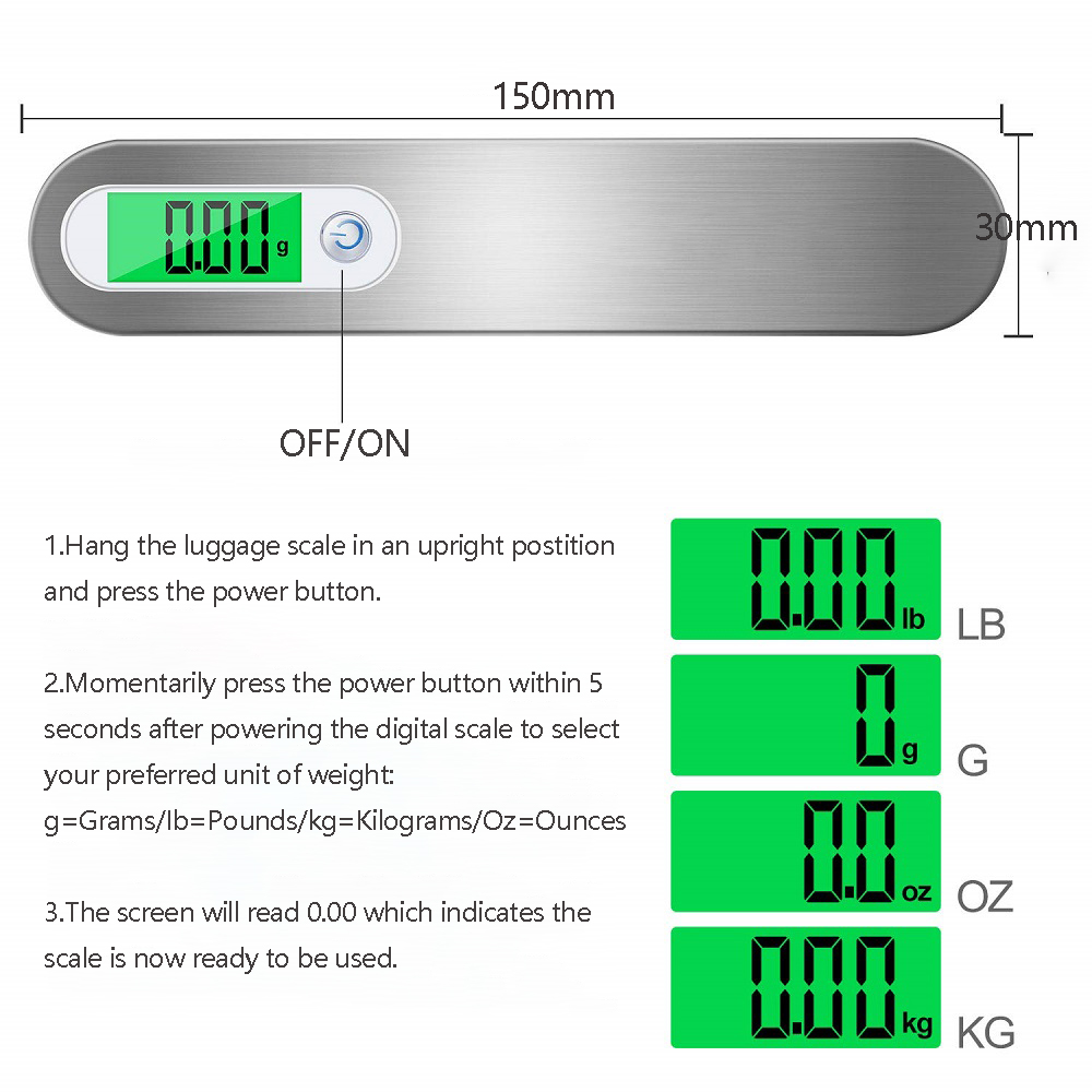 Portable Digital Hanging Scale - огляд і ціна Tape Dispenser Weighted