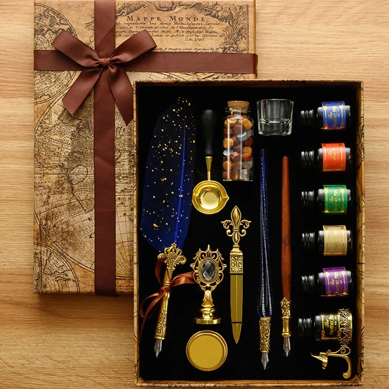 Classic Calligraphy Feather Pe - огляд і ціна Wax Seal Stamp Set