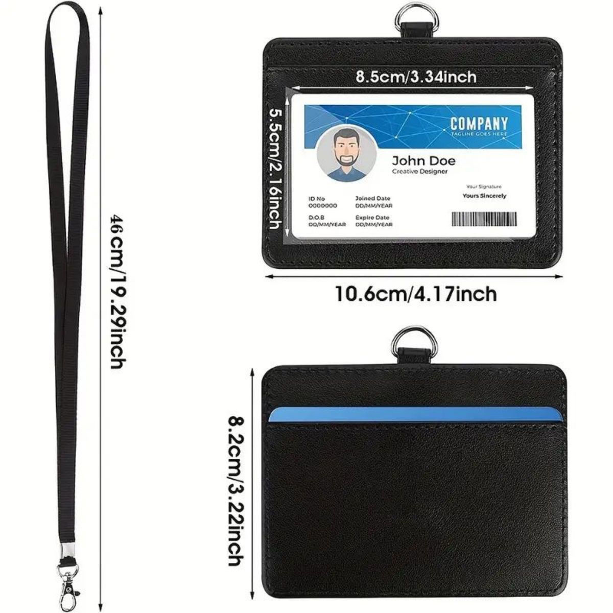 1 pc Horizontal ID badge holde - огляд і ціна Index Card Holder