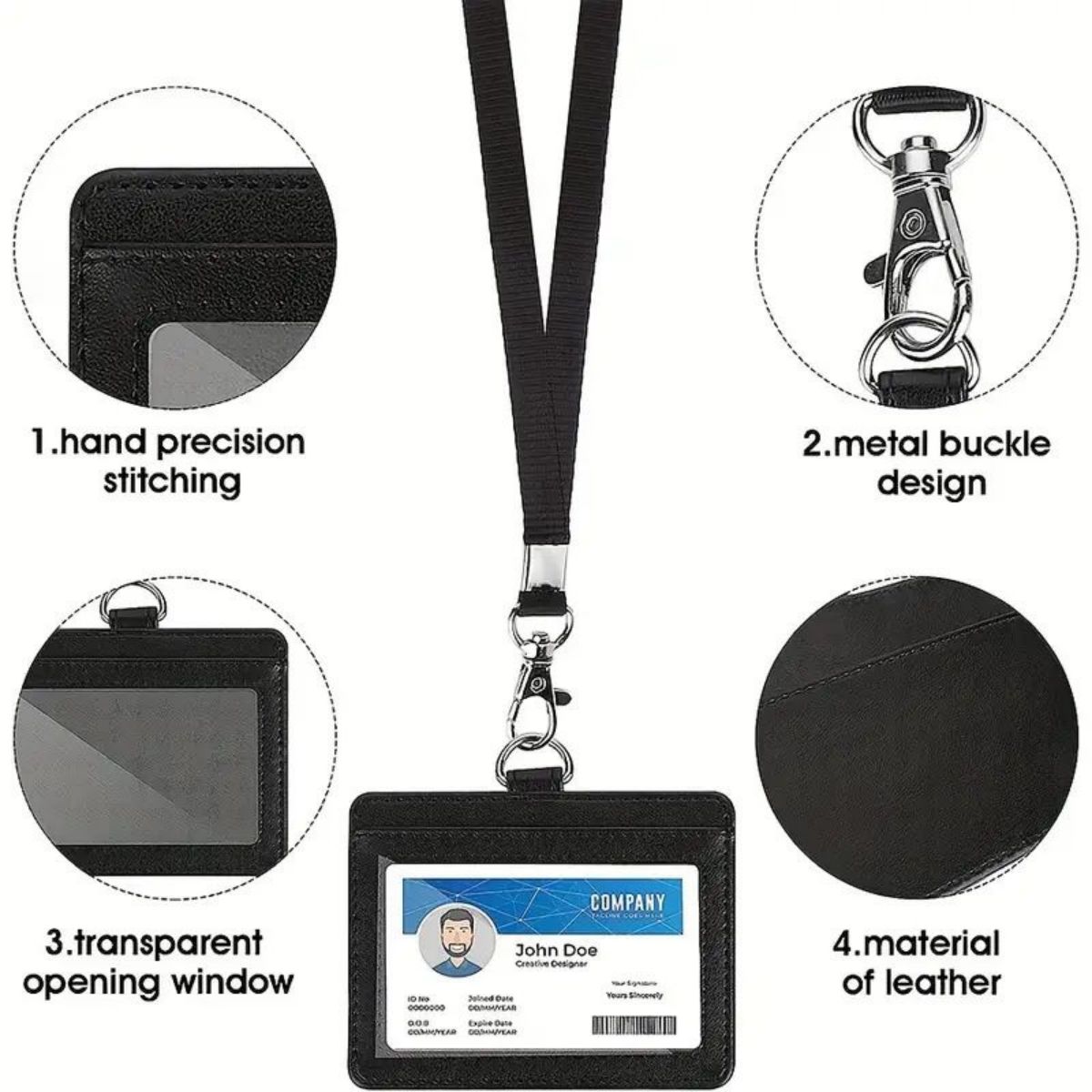 1 pc Horizontal ID badge holde - огляд і ціна Index Card Holder