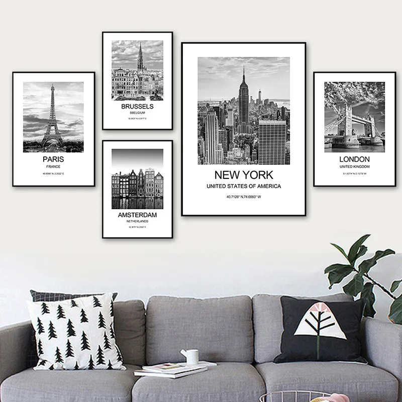 City Poster New York London Pa - огляд і ціна Ink Blotter Paper