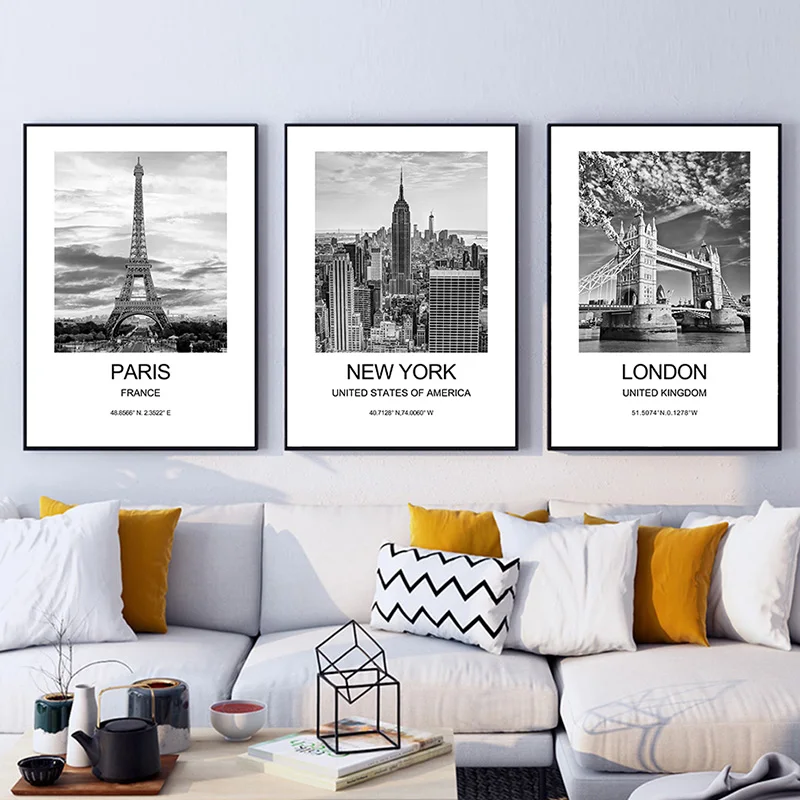 City Poster New York London Pa - огляд і ціна Ink Blotter Paper
