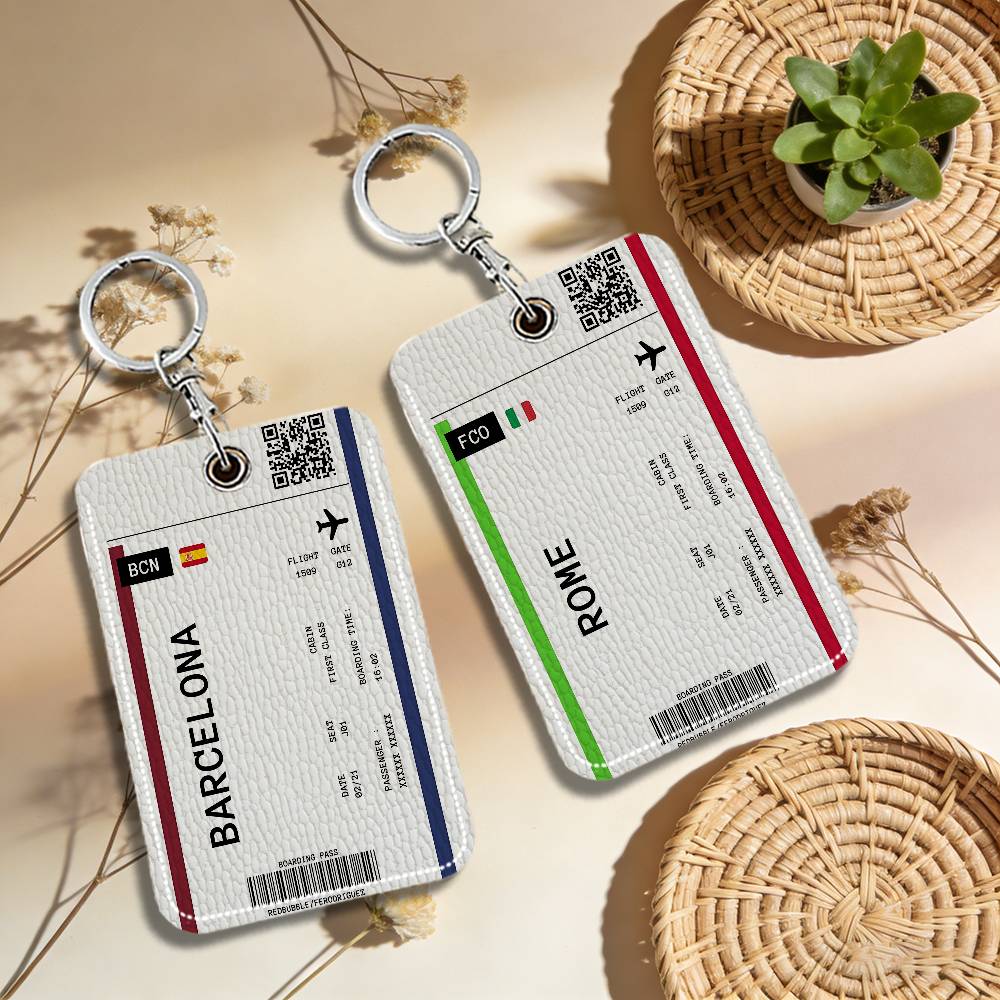 Boarding Pass Plane Ticket Lea - огляд і ціна Card Index Box