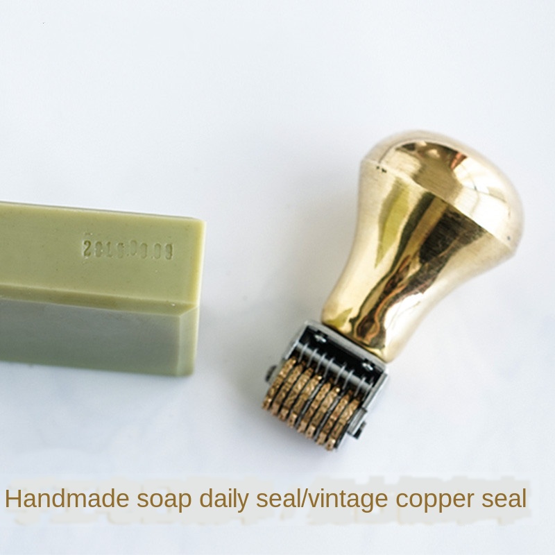 Retro Roller Date Stamp Copper - огляд і ціна Rubber Date Stamp