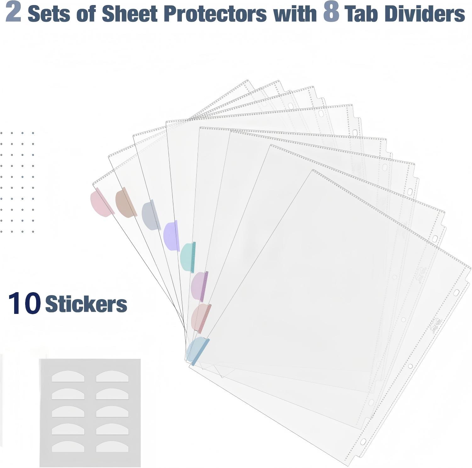 A4 Clear Sheet Protectors with - огляд і ціна Tab Divider A4