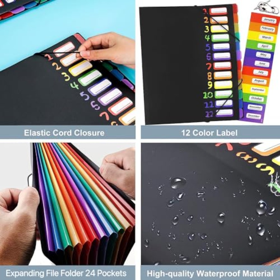 Edufun Rainbow Tab Expanding F - огляд і ціна Tab Divider A4