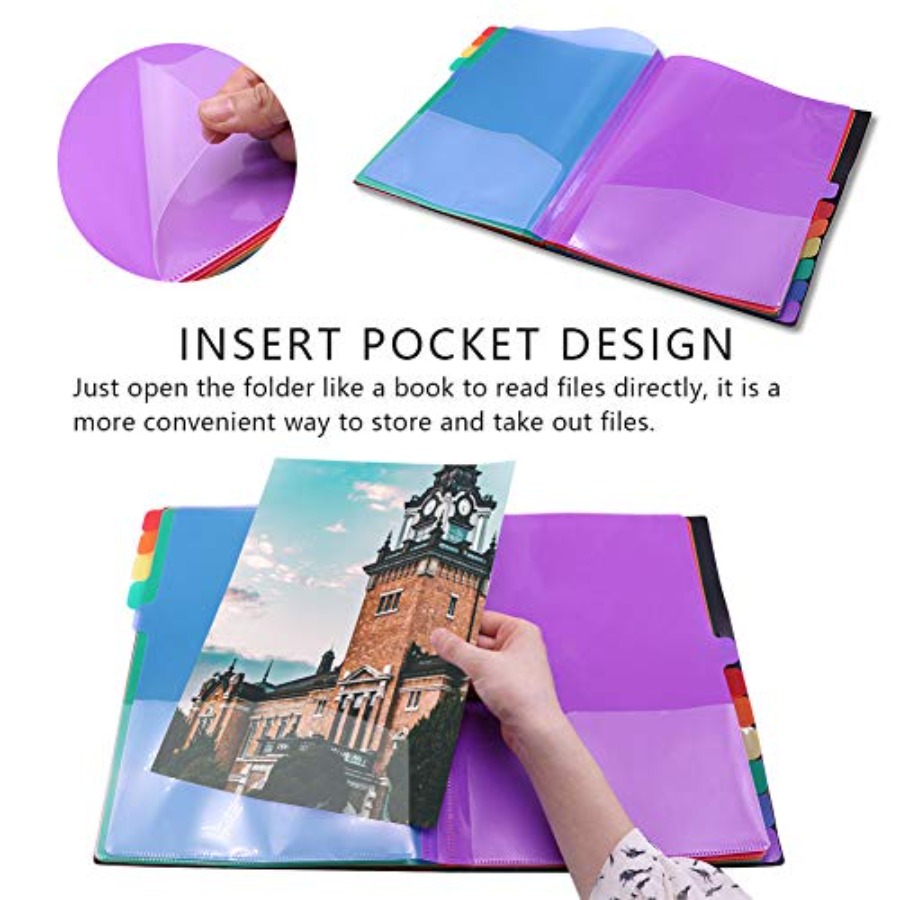 Edufun Rainbow Tab Expanding F - огляд і ціна Tab Divider A4