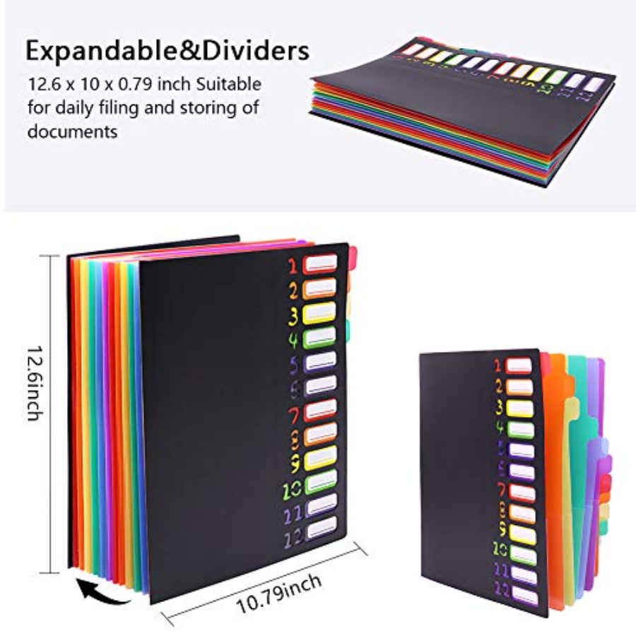 Edufun Rainbow Tab Expanding F - огляд і ціна Tab Divider A4