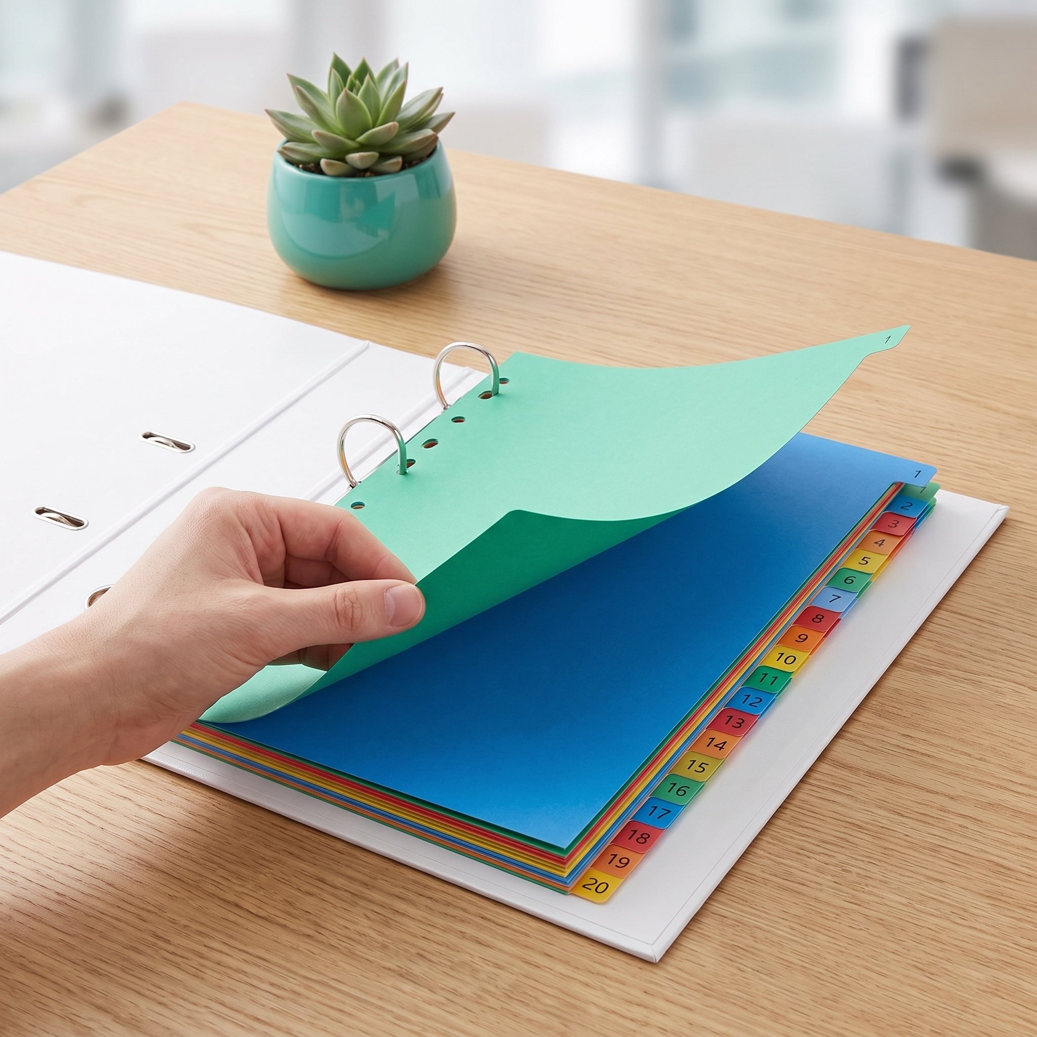 A4 Colorful Plastic Tab Divide - огляд і ціна Tab Divider A4