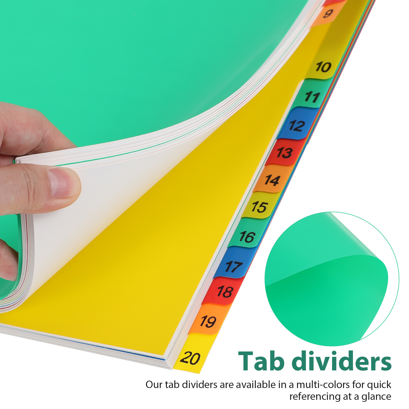 A4 Colorful Plastic Tab Divide - огляд і ціна Tab Divider A4