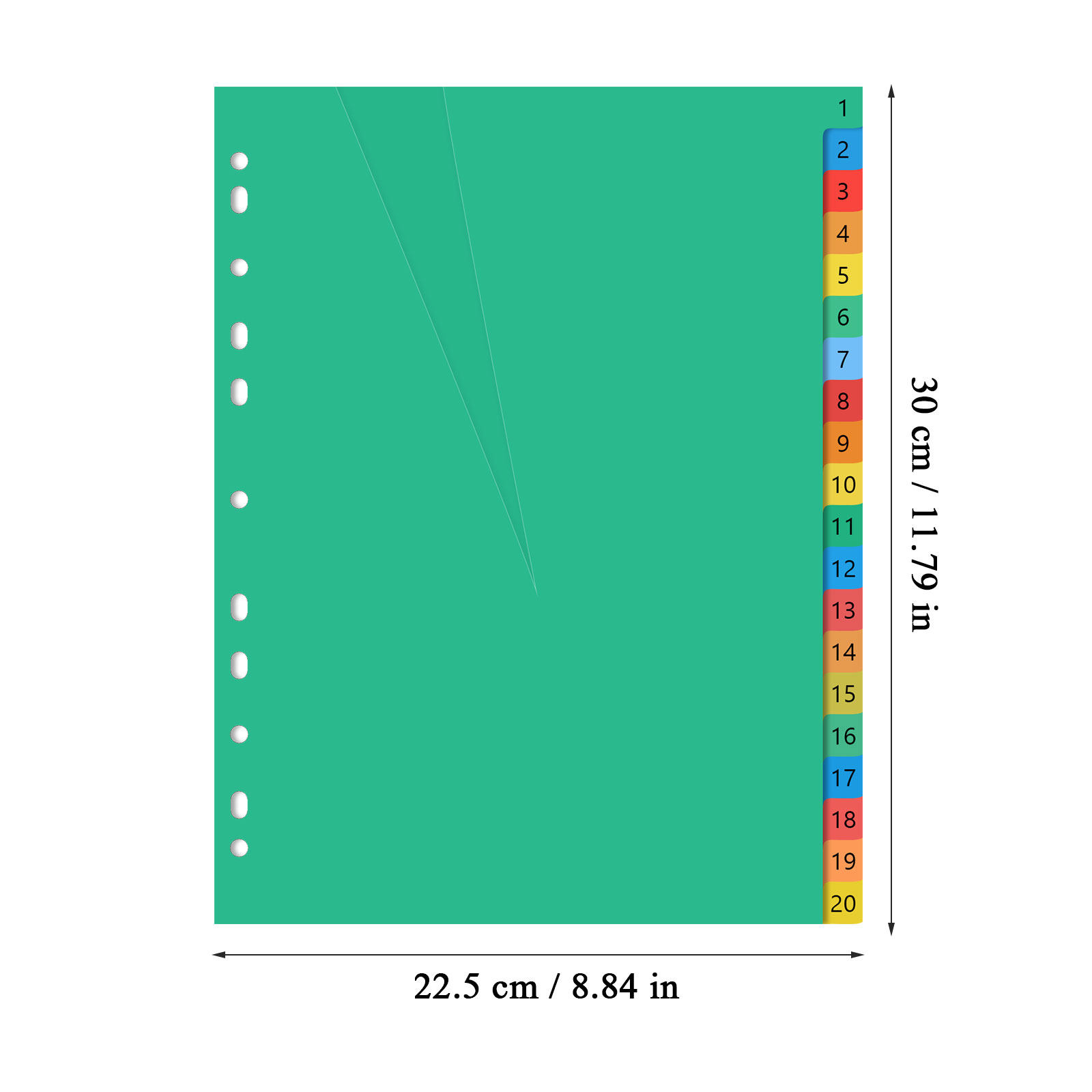 A4 Colorful Plastic Tab Divide - огляд і ціна Tab Divider A4