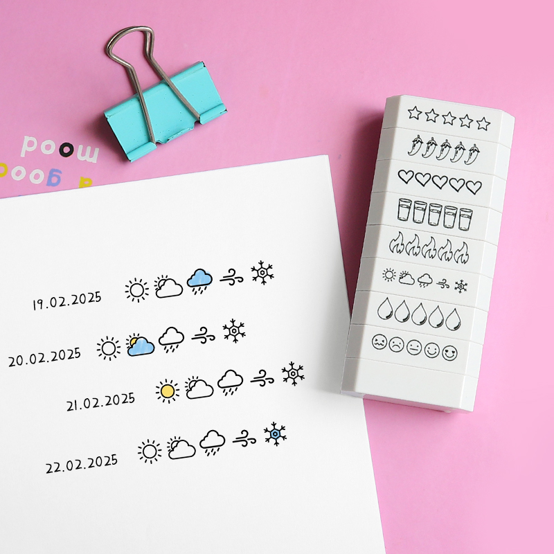8-layer Stamp 5 Star Rating Mo - огляд і ціна Rubber Date Stamp