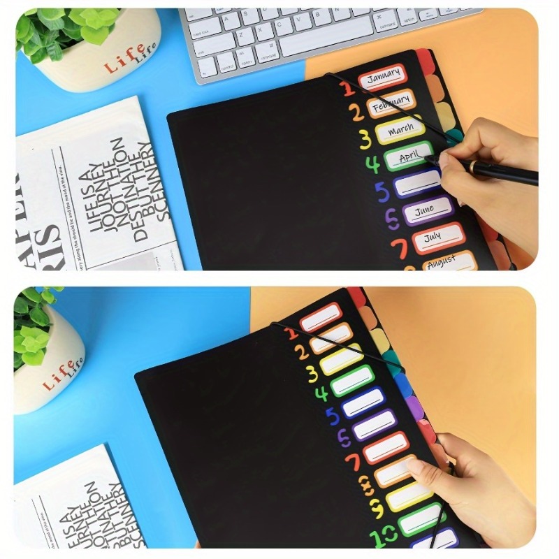 1Pc Black/White Cover Multi-La - огляд і ціна Tab Divider A4