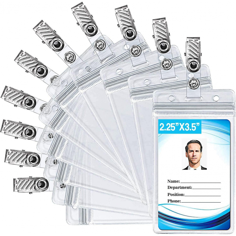 ID card holder with metal badg - огляд і ціна Index Card Holder