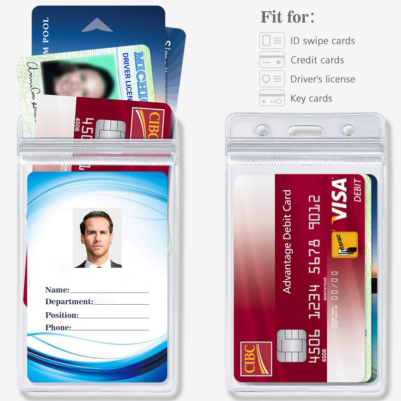 ID card holder with metal badg - огляд і ціна Index Card Holder