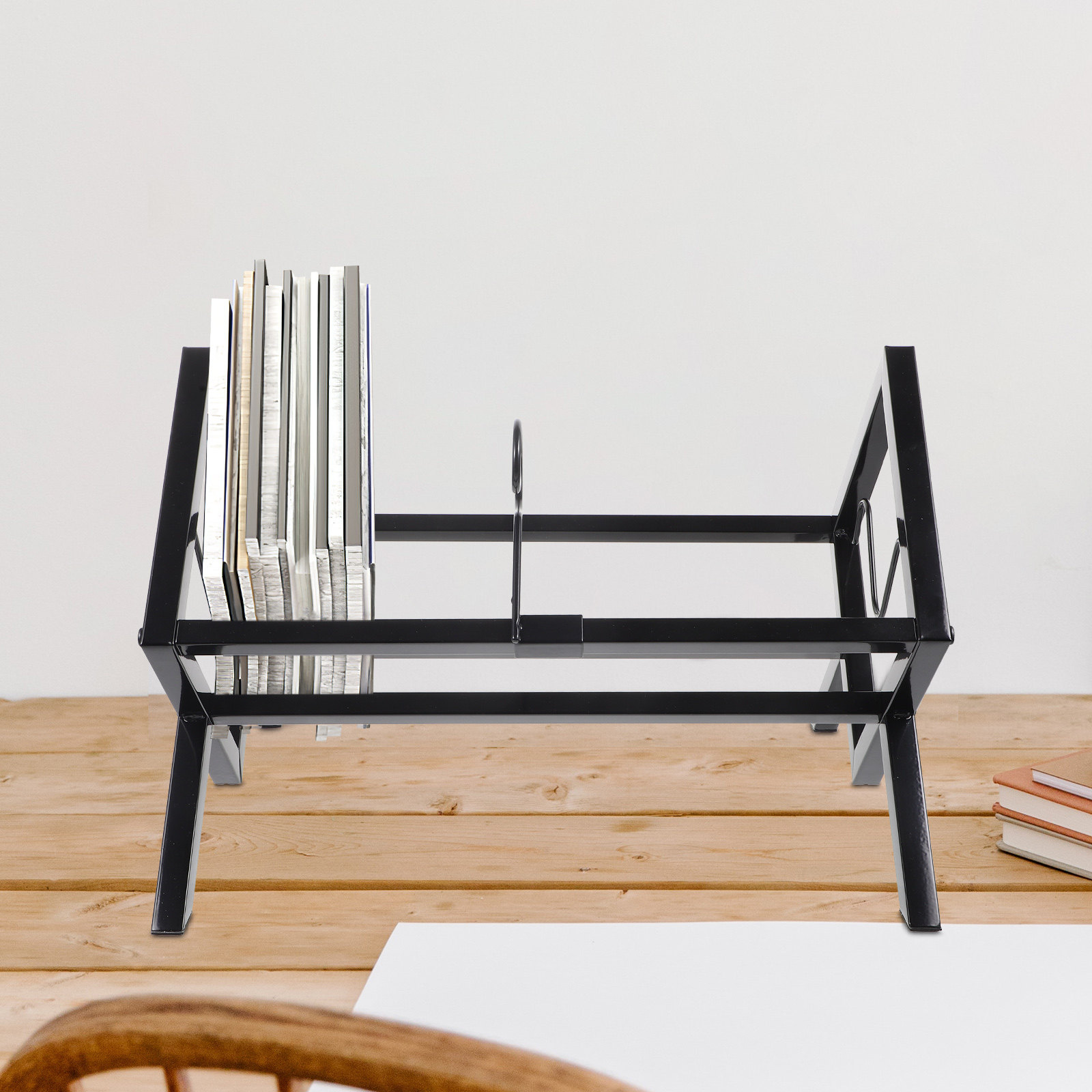 Vinyl Record Storage Rack Desk - огляд і ціна Magazine Holder Rack