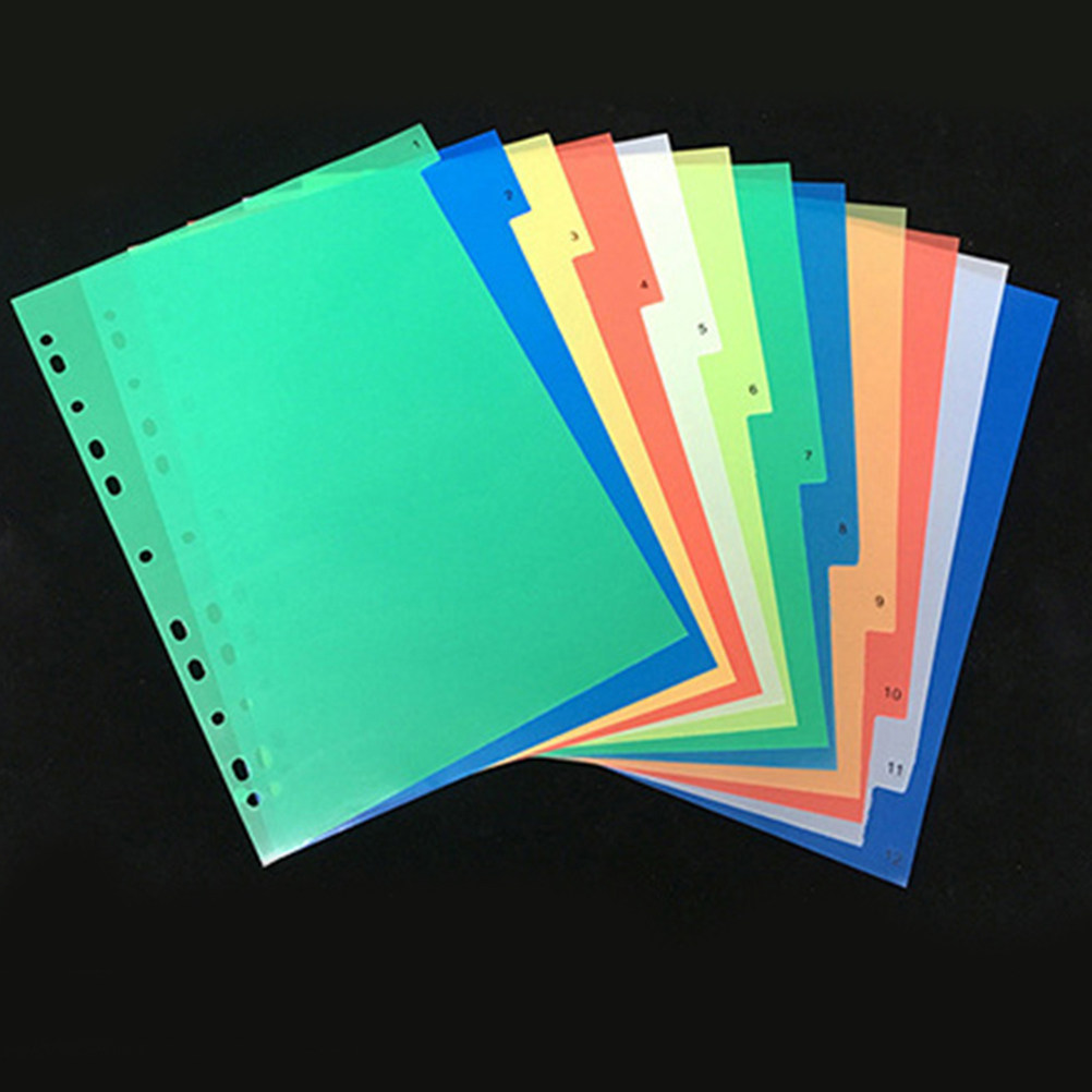 40Pcs A4 Bright Color Index Ta - огляд і ціна Tab Divider A4