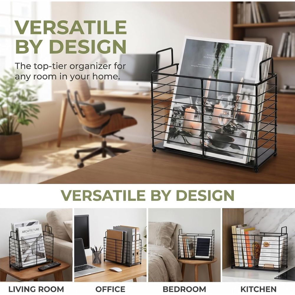 Metal Magazine Rack, Newspaper - огляд і ціна Magazine Holder Rack