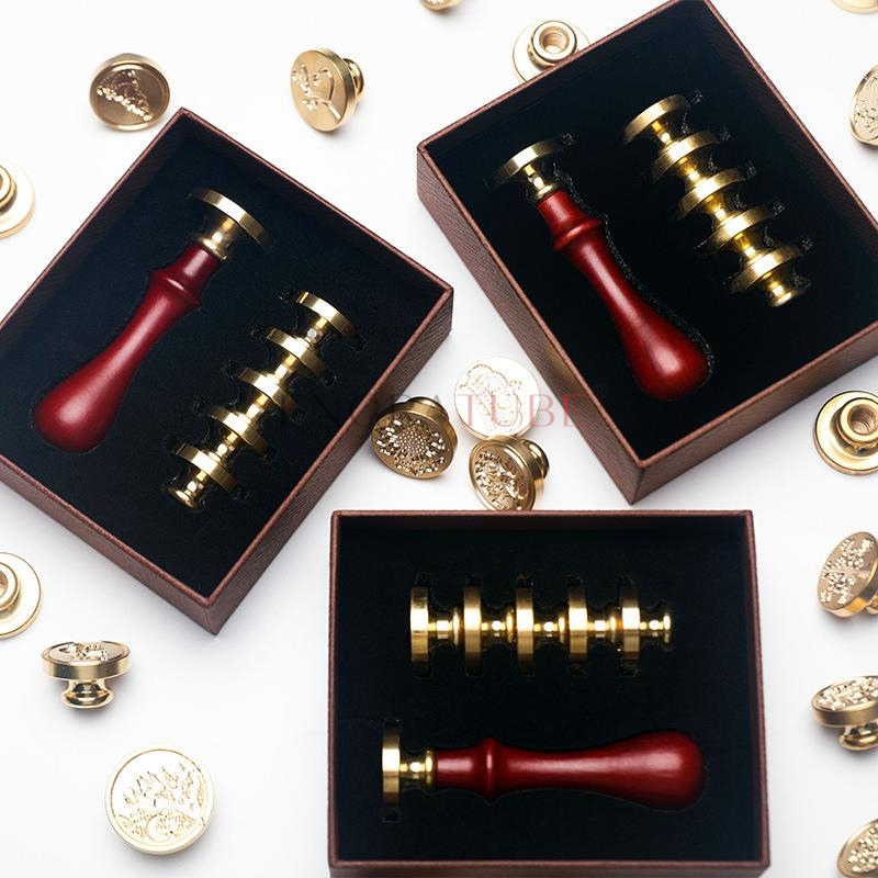 6 Copper Wax Seal Stamp Heads  - огляд і ціна Wax Seal Stamp Set