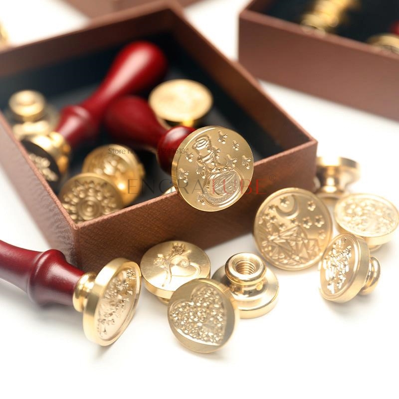 6 Copper Wax Seal Stamp Heads  - огляд і ціна Wax Seal Stamp Set