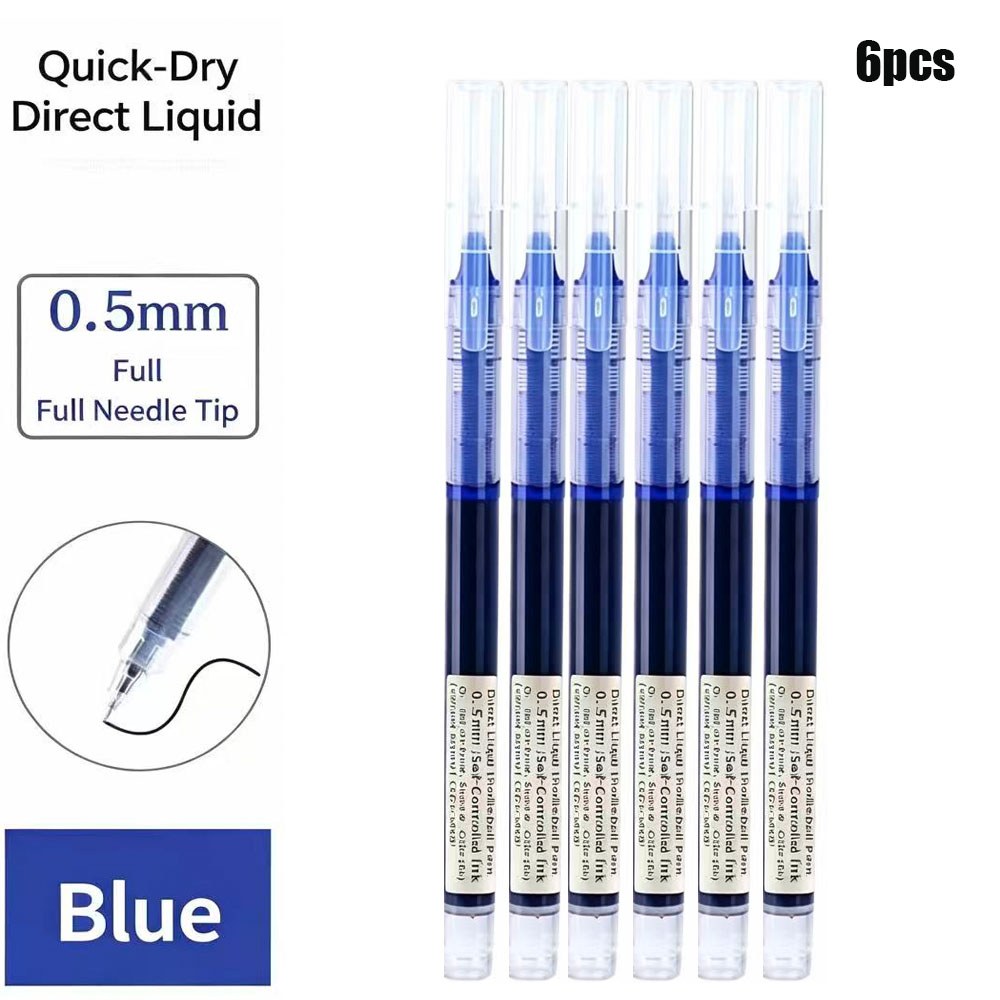 6 Pack Click Gel Pens 0.5mm Bl - огляд і ціна Gel Refill Pack