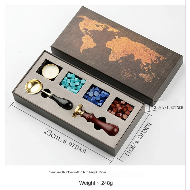 DIY Stamps Wax Seal Box Kit De - огляд і ціна Wax Seal Stamp Set