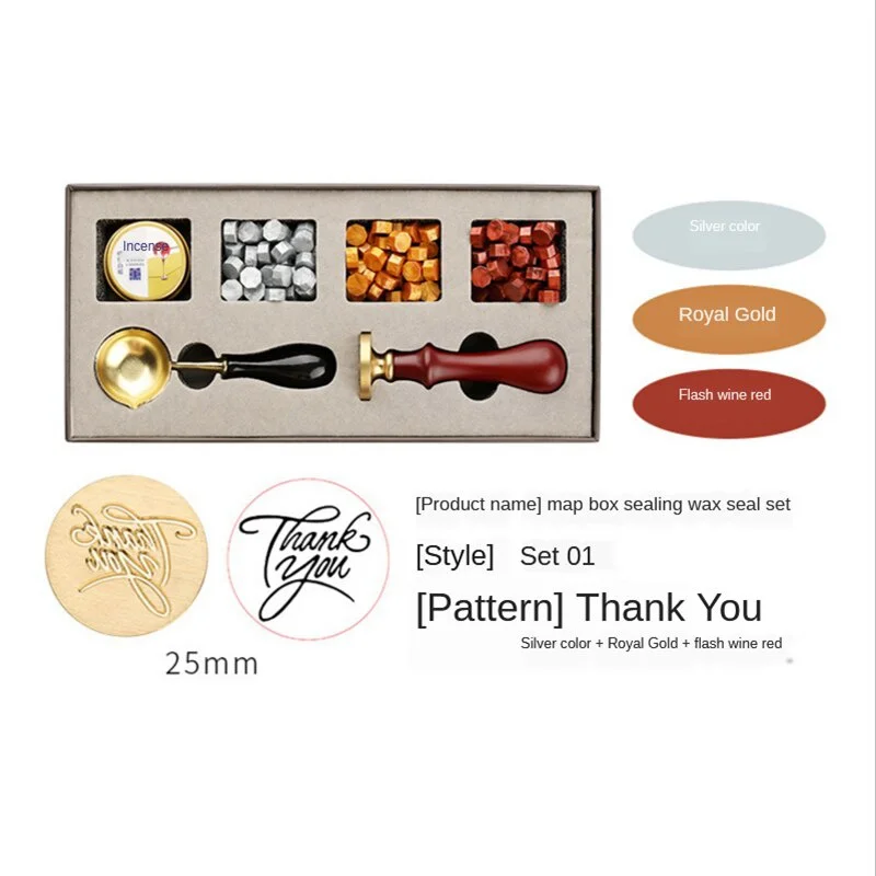 DIY Stamps Wax Seal Box Kit De - огляд і ціна Wax Seal Stamp Set