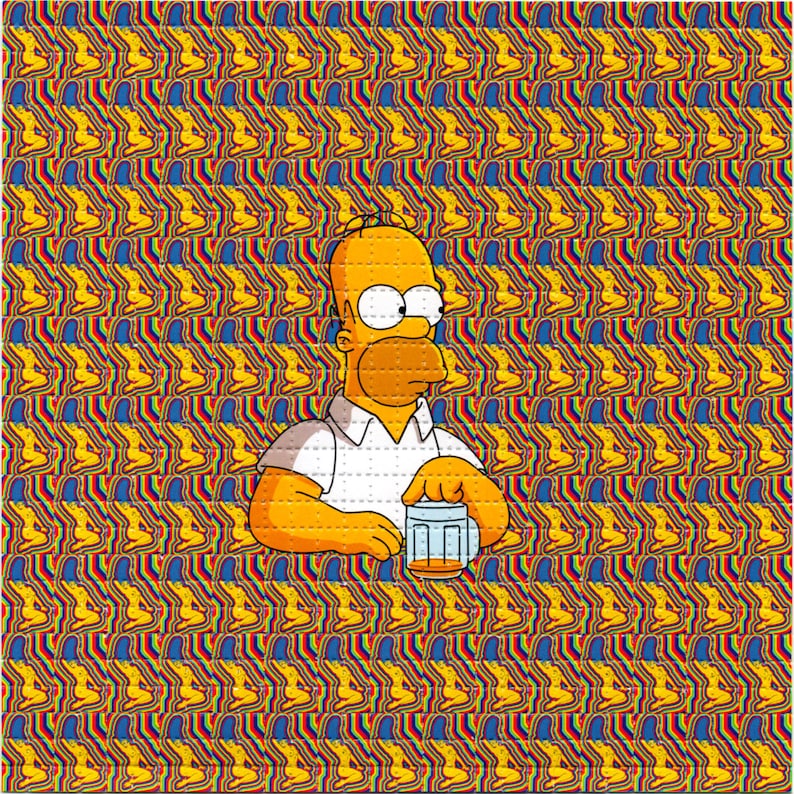 Naked Marge Psychedelic LSD/Ac - огляд і ціна Ink Blotter Paper