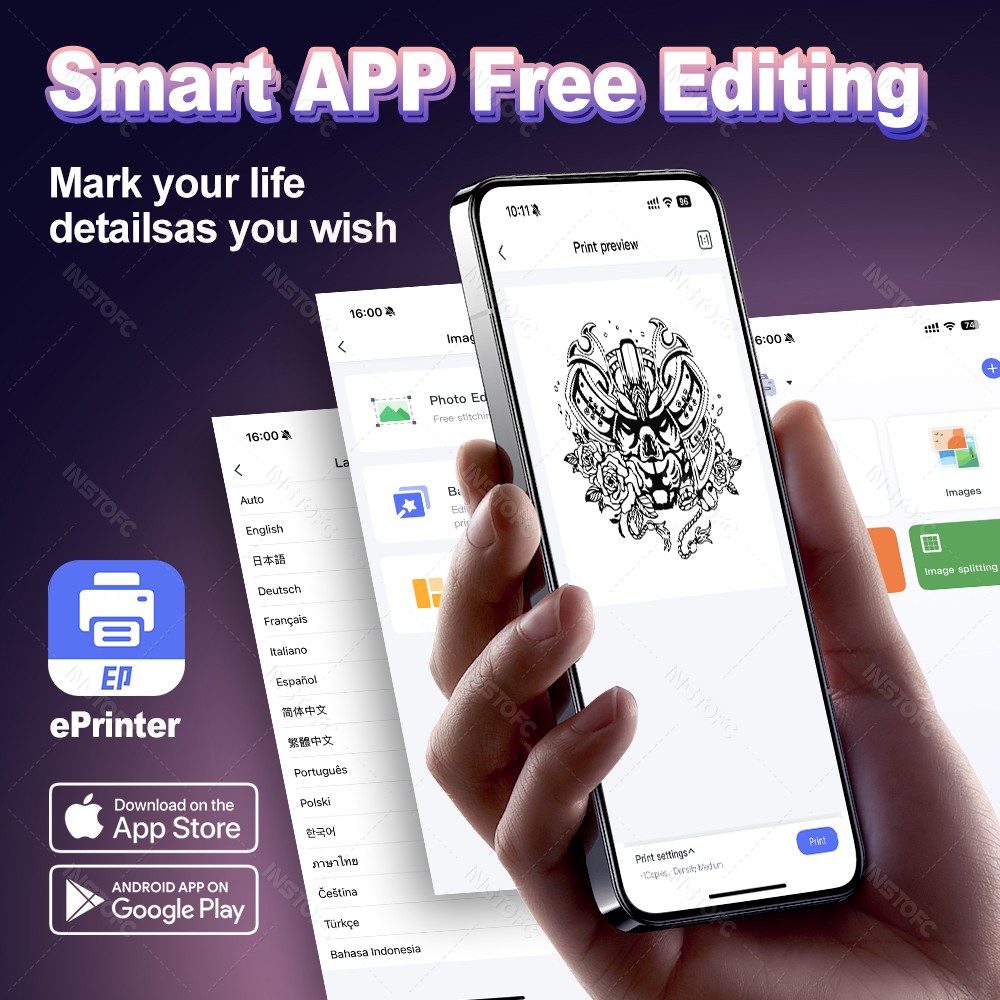 Mini Tattoo Stencil Printer AI - огляд і ціна Ink Blotter Paper