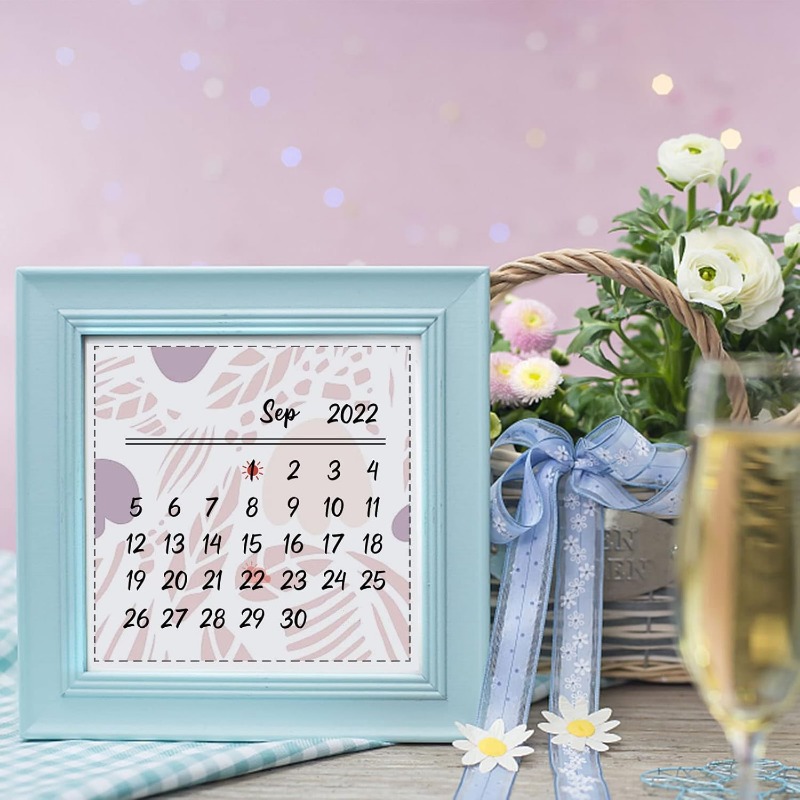 1PC 8.3x5.8in Calendar Clear S - огляд і ціна Rubber Date Stamp