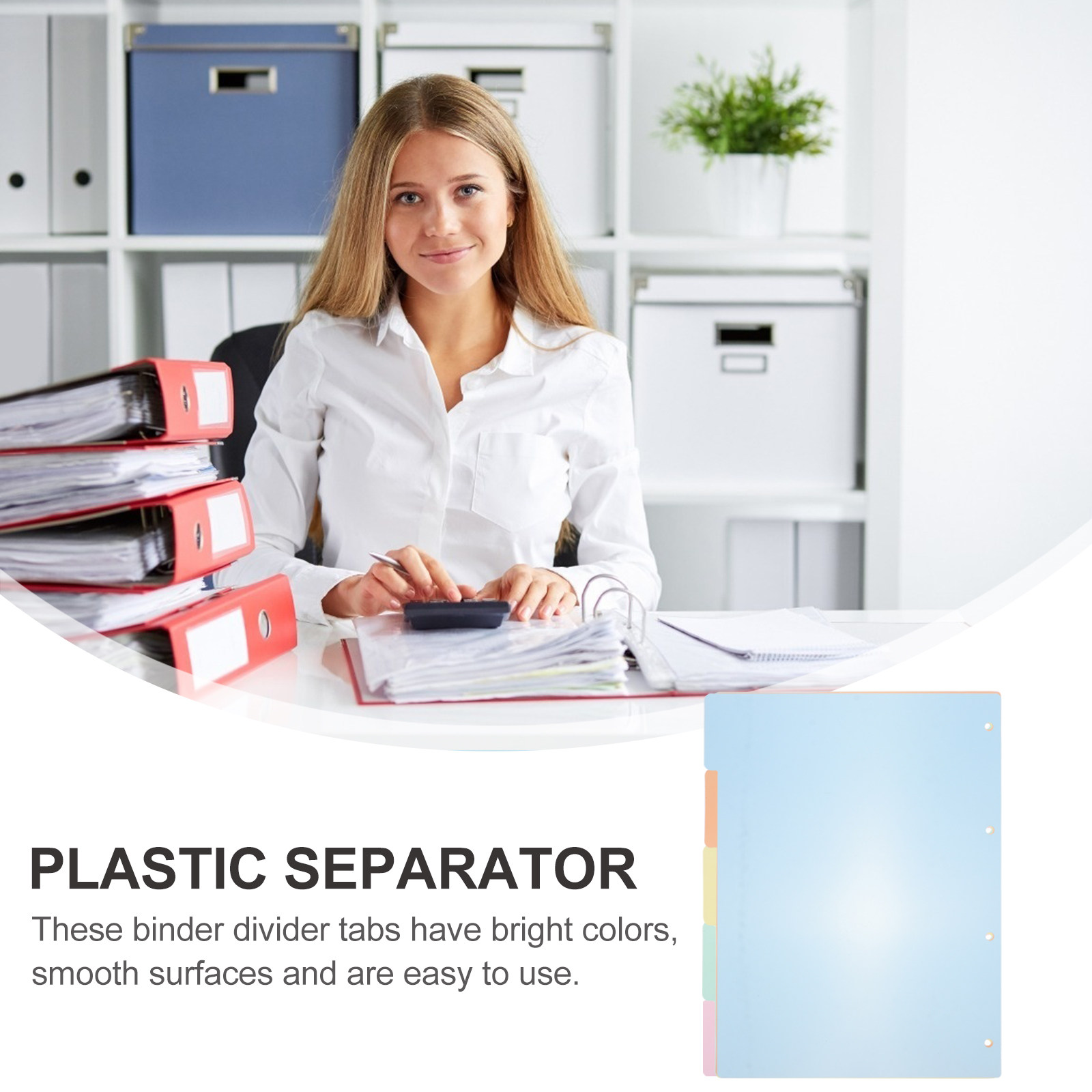 10Pcs A4 Plastic Index Divider - огляд і ціна Tab Divider A4
