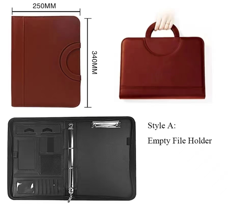 PU leather A4 zipper calculato - огляд і ціна Binder A4 Lever
