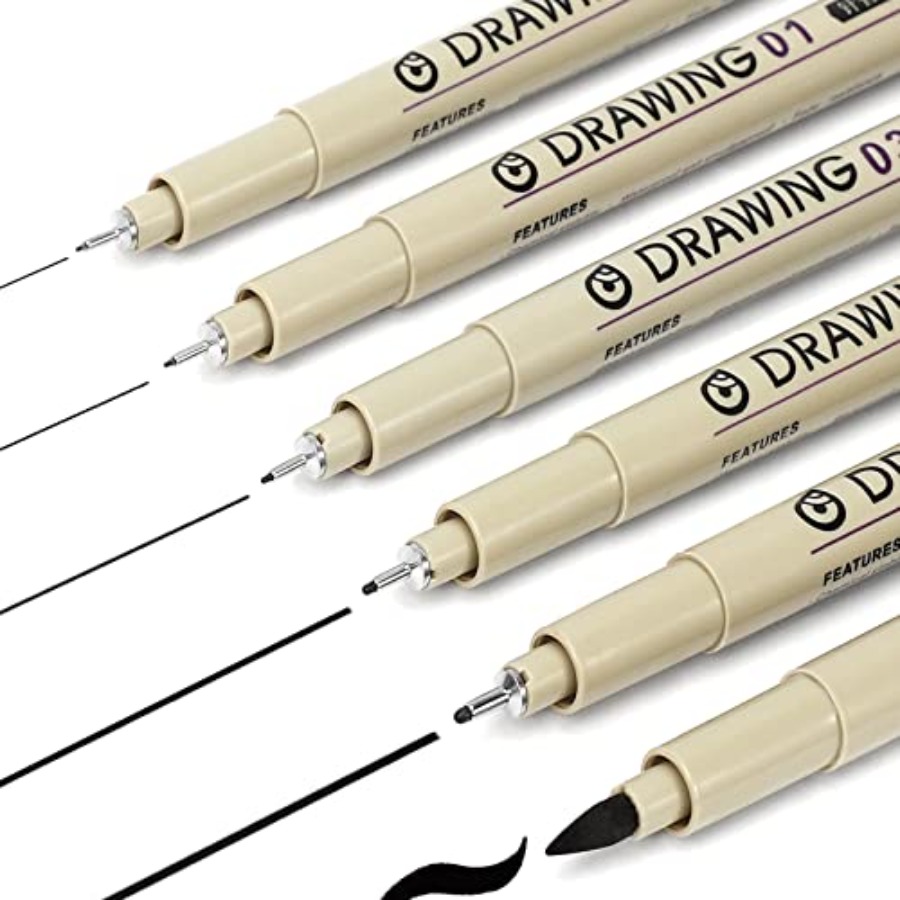 Muchcute Micro liner Drawing A - огляд і ціна Archive Box Set