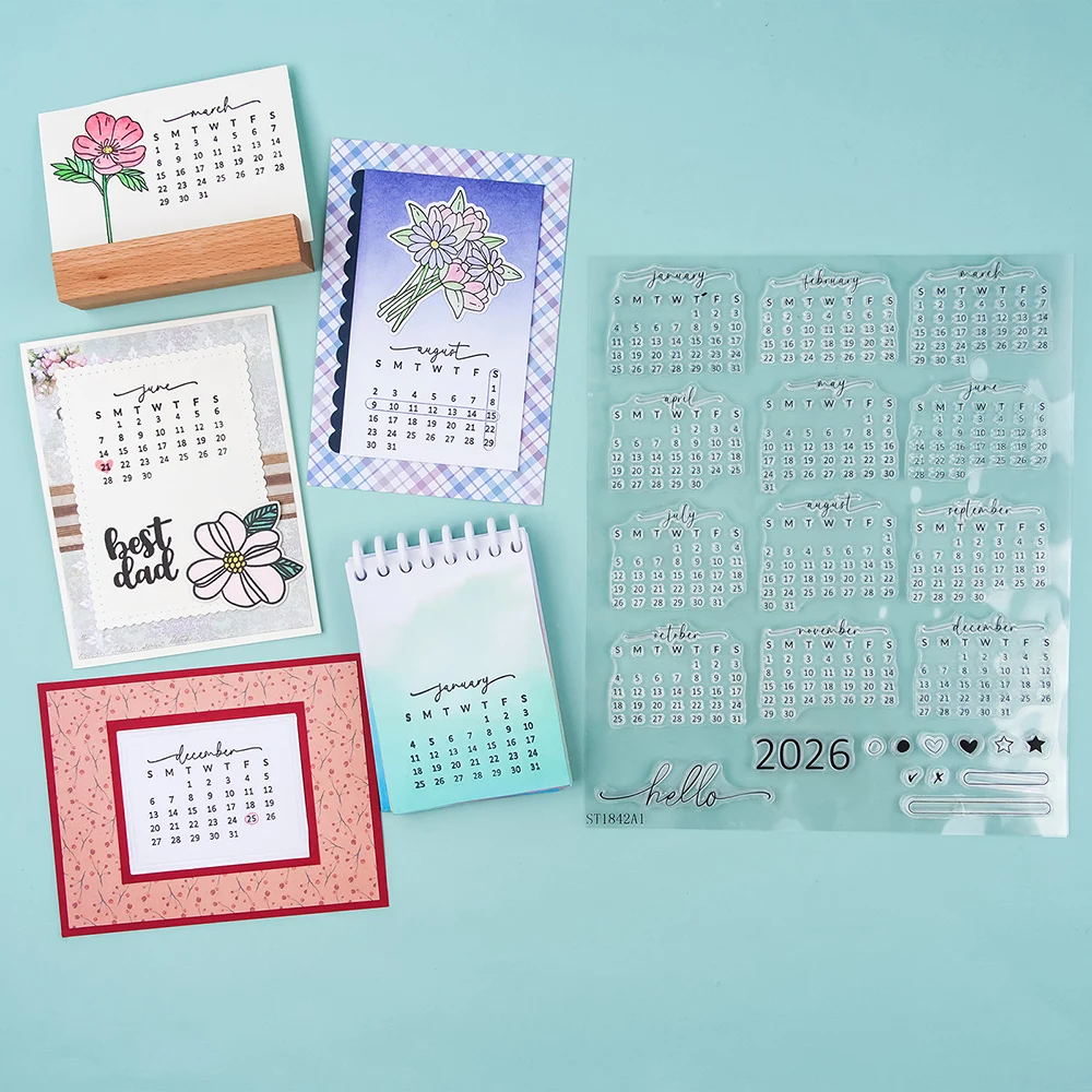 Calendar Date 2026 Clear Stamp - огляд і ціна Rubber Date Stamp