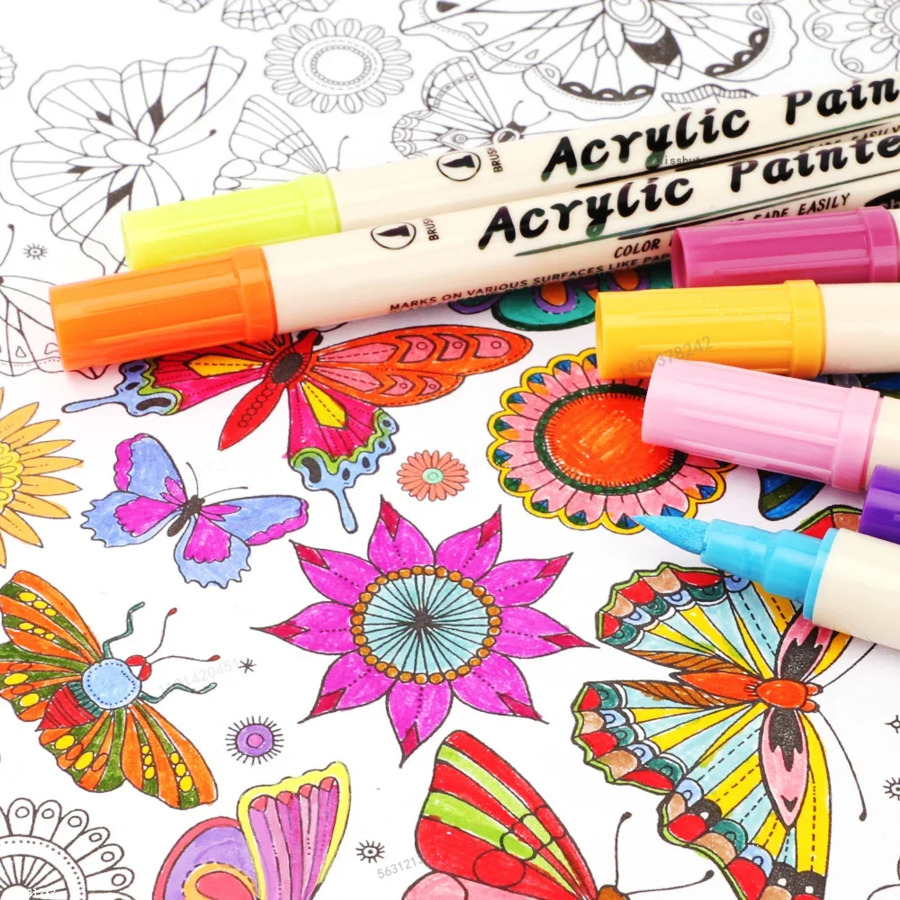 12-36 Colors Acrylic Paint Mar - огляд і ціна Correction Pen Fine