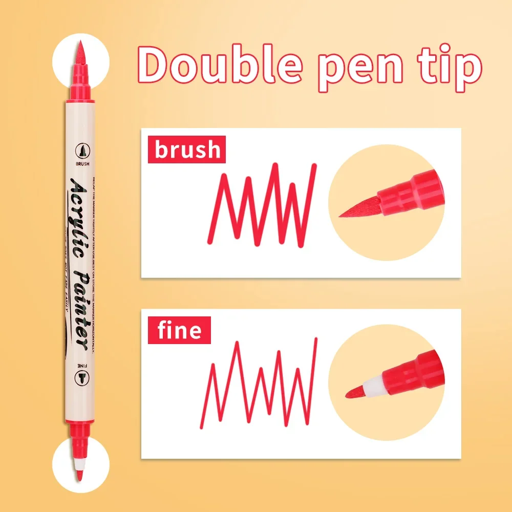 12-36 Colors Acrylic Paint Mar - огляд і ціна Correction Pen Fine
