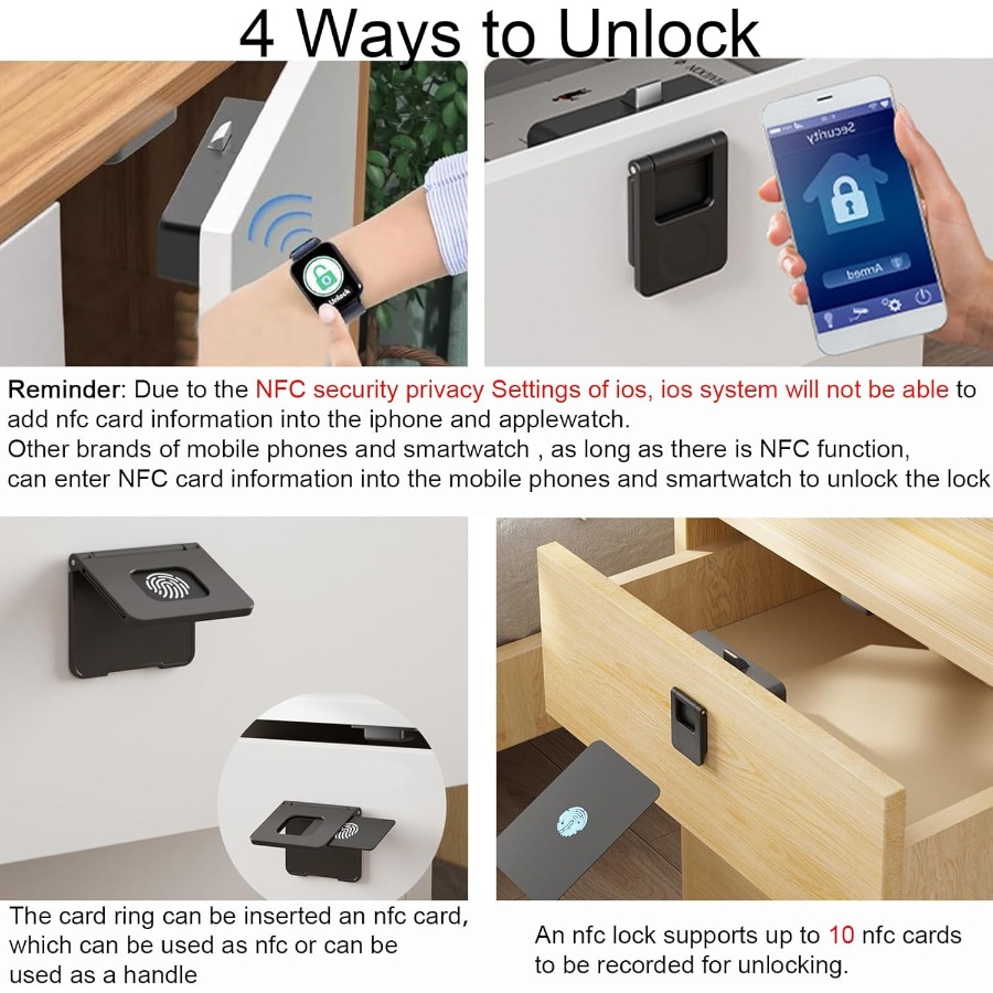 NFC Drawer Door Lock Invisible - огляд і ціна Card Index Box