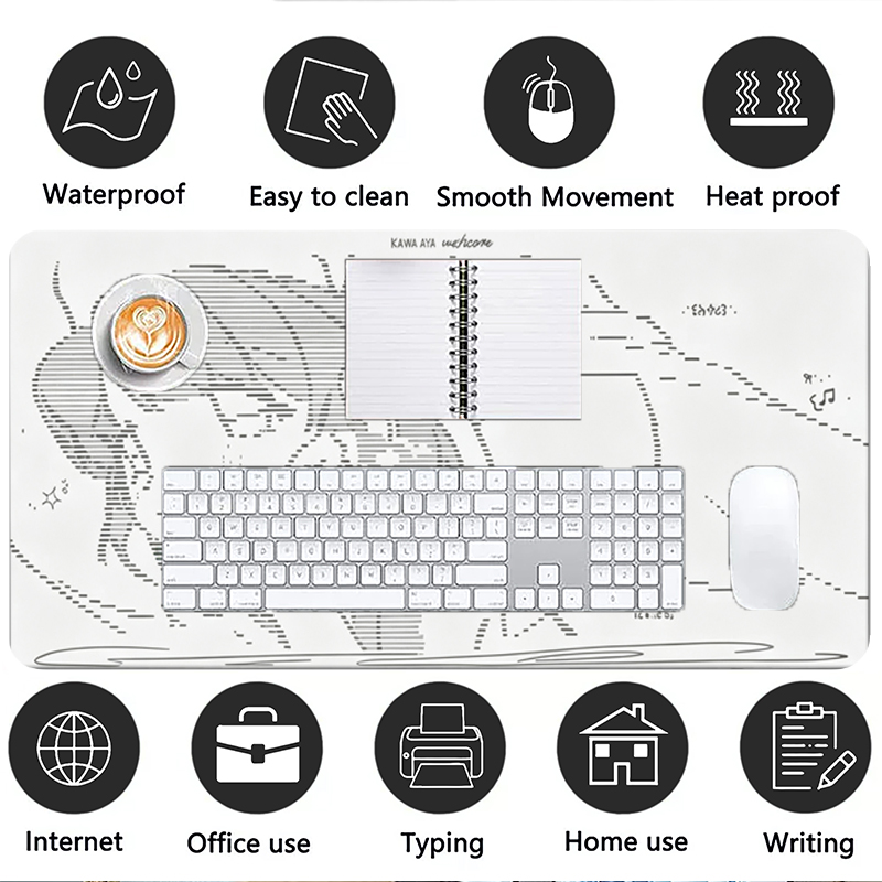 1Pcs Leather Mouse Pad Anime A - огляд і ціна Leather Desk Pad